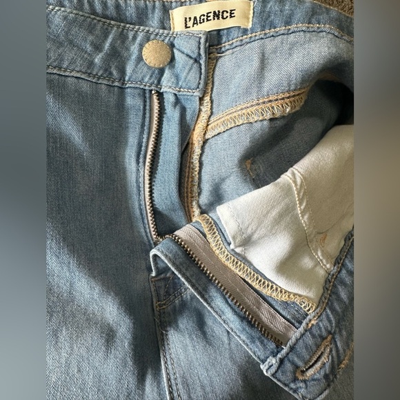 NWT L’AGENCE Alicent Wide-Leg Jeans in Havana. Size 30. - Picture 8 of 8